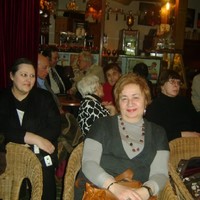 Композитор Эмилия Перль, автор музыки на стихи Рады Полищук, исполненной на вечере певицей Ларисой К